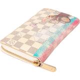 Louis Vuitton Monogram Damier Azur Canvas Illustre Illustré Transatlantic Zippy Wallet