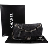 Chanel Quilted Aged Stitched Calfskin Rue Cambon Jumbo Single Flap Crossbody Bag