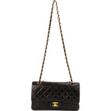 Chanel Quilted Lambskin 24K Gold Medium Double Flap Shoulder Bag