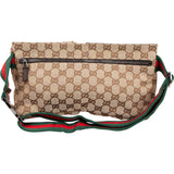 Gucci Multicolor Leather GG Canvas Belt Crossbody Bag