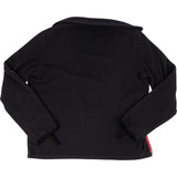 [🔄️B12 / F50] Prada Black Nylon Linea Rossa Fleece Jacket - vintageandkickz