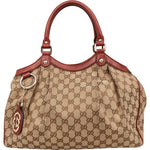 Gucci Monogram GG Sukey Handbag - vintageandkickz