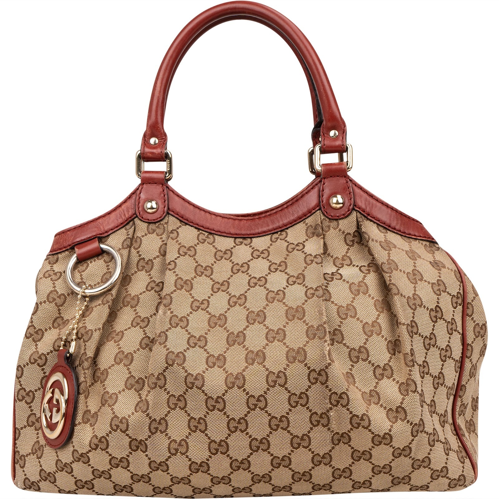 Gucci Monogram GG Sukey Handbag - vintageandkickz