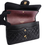 Chanel Quilted Caviar Leather Jumbo Double Flap Crossbody Bag