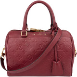 Louis Vuitton Monogram Empreinte Leather Speedy 25 Bandoulière Handbag