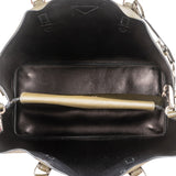 Prada Green Saffiano Leather Double Handbag