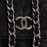 [🔄️B06 / F04] Chanel Embossed Calfskin Camellia On Chain Wallet - vintageandkickz