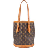 Louis Vuitton Monogram Canvas Bucket PM Shoulder Bag
