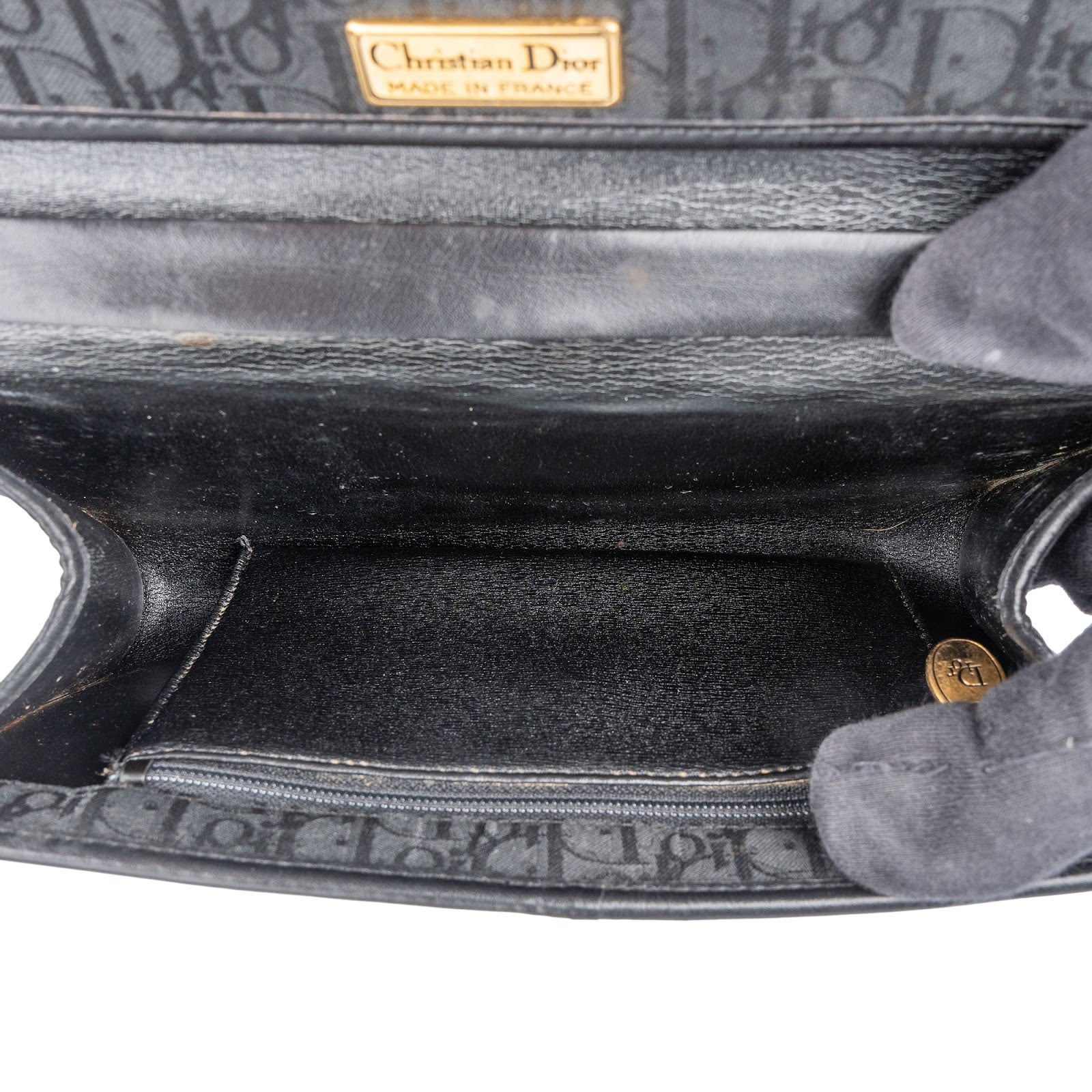 [🔄️B21 / F16] Dior Oblique Canvas Chain Clutch - vintageandkickz