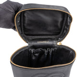 Chanel Caviar Leather CC Vanity Case Handbag