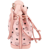 MCM Monogram Visetos Puppy Mini Drawstring Crossbody Bag