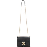 Gucci Pebbled Leather Interlocking GG Small Crossbody Bag