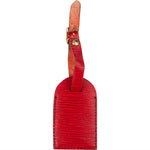 [🔄️B10 / F72] Louis Vuitton Red Epi Leather Luggage Tag - vintageandkickz