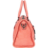 Miu Miu Vitello Lux Leather Small Bauletto Padlock Handbag