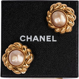 Chanel Rope-Effect Pearl Clip-On Earrings