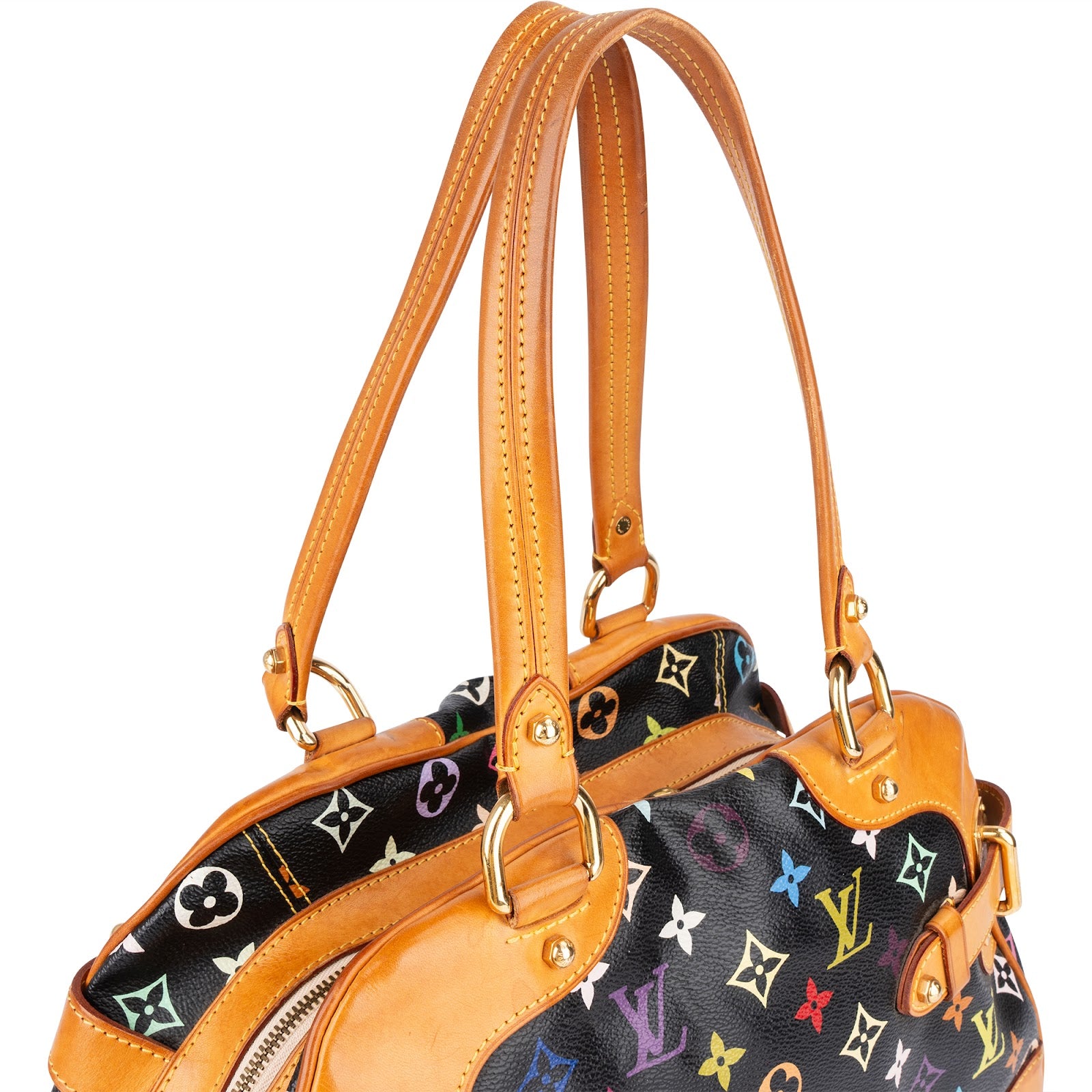Louis Vuitton Monogram Murakami Multicolor Claudia Shoulder Bag - vintageandkickz