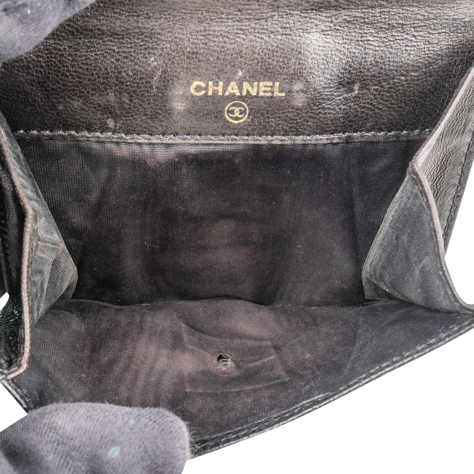 Chanel Caviar Leather Timeless CC Bifold Wallet - vintageandkickz