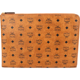 MCM Monogram Visetos Laptop Clutch