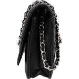 Chanel Quilted Lambskin Palladium Wallet On Chain Crossbody Bag