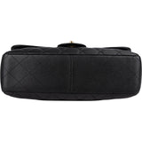 Chanel Quilted Caviar Leather Jumbo Single Flap Crossbody Bag - vintageandkickz