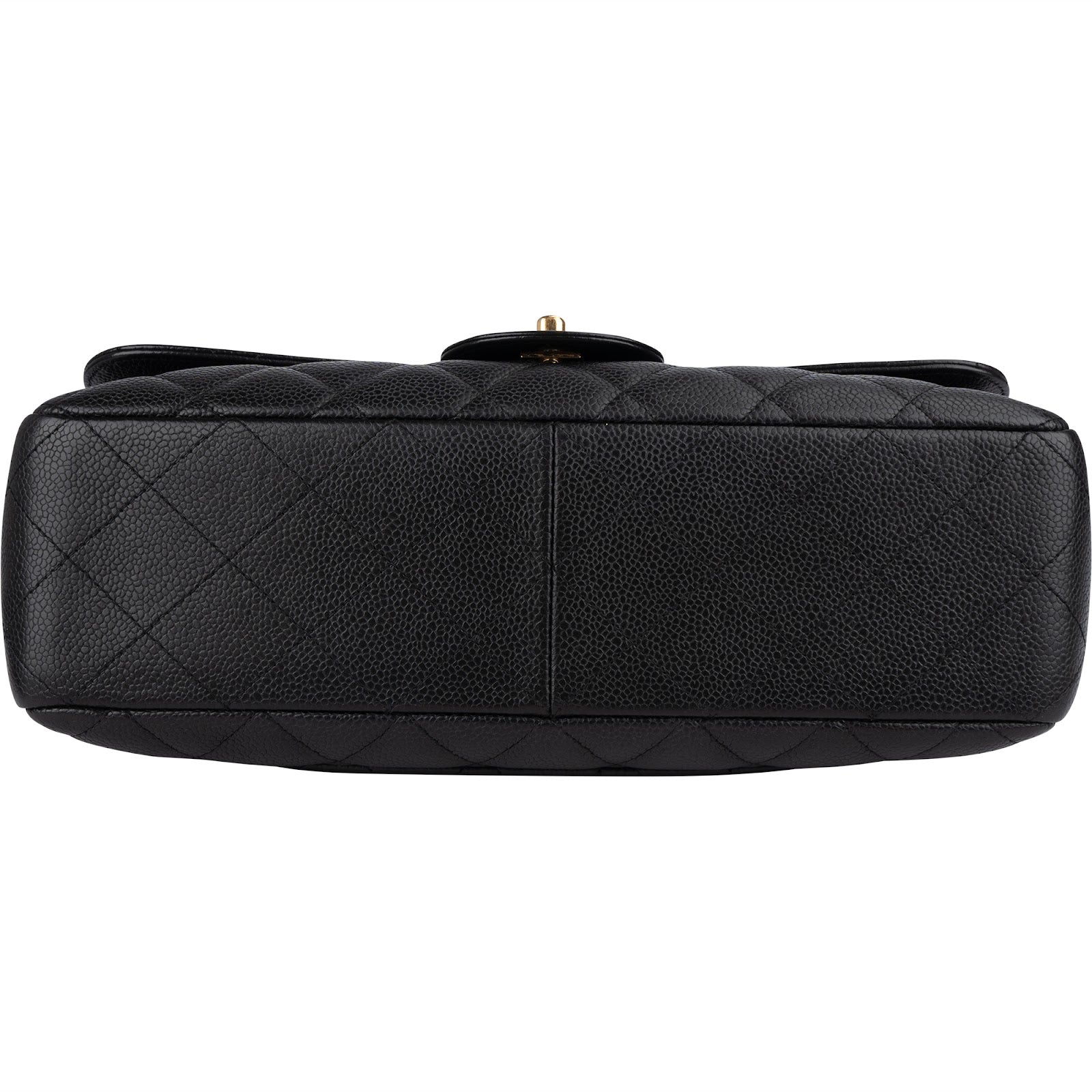 Chanel Quilted Caviar Leather Jumbo Single Flap Crossbody Bag - vintageandkickz