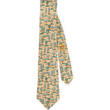 Hermès Tree Print Silk Tie Krawatte