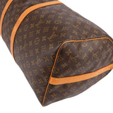 Louis Vuitton Monogram Canvas Keepall 55 Bandoulière Travel Bag