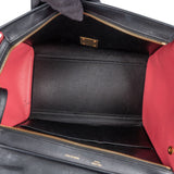 Celine Tricolor Suede Leather Trapeze Handbag