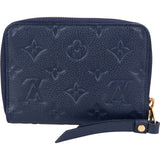 Louis Vuitton Monogram Empreinte Leather Zippy Celeste Wallet