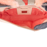 Fendi Tricolor Leather Fur Monster Baguette Shoulder Bag