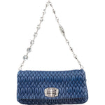 [🔄️B09 / F16] Miu Miu Matelassé Nappa Leather Crystal Bag Handbag - vintageandkickz