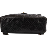 Chanel Quilted Lambskin 24K Gold Small Single Flap Backpack