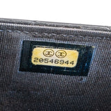 Chanel Patent Leather Quilted Boy Wallet On Chain Crossbody Bag
