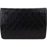Chanel Quilted Lambskin 24K Gold Single Flap Shoulder Bag
