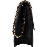 Chanel Quilted Lambskin Small 24K Gold Single Flap Shoulder Bag