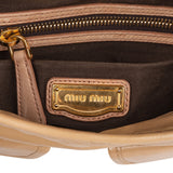 Miu Miu Quilted Leather City Handbag
