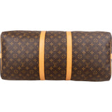 Louis Vuitton Monogram Canvas Keepall 55 Bandoulière Travel Bag