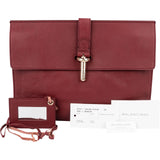 Balenciaga Pebbled Leather Toggle Clutch