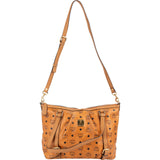 MCM Monogram Visetos Satchel Shoulder Bag