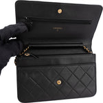 [🔄️B23 / F09] Chanel Quilted Lambskin on Chain Wallet - vintageandkickz