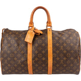 Louis Vuitton Monogram Canvas Keepall 45 Travel Bag