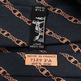 Hermès Chaine d'Ancre Stripe Silk Tie Krawatte