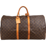Louis Vuitton Monogram Canvas Keepall 55 Travel Bag