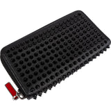 Christian Louboutin Black Leather Panettone Spikes Wallet