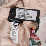 Dolce & Gabbana Multicolor Floral Print Lace Trim Dress (IT44)