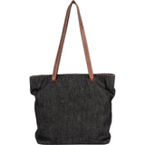Chanel Maxi Denim CC Stitch Tote Shoulder Bag