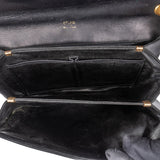 Celine Black Leather Triomphe Shoulder Bag - vintageandkickz