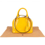 Louis Vuitton Monogram Yellow Vernis  Alma BB Handbag