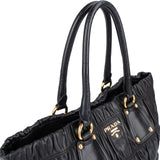 [🔄️B11 / F14] Prada Nappa Leather Gauffre Tote Handbag - vintageandkickz