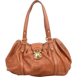 Louis Vuitton Brown Mahina Leather Lunar PM Shoulder Bag